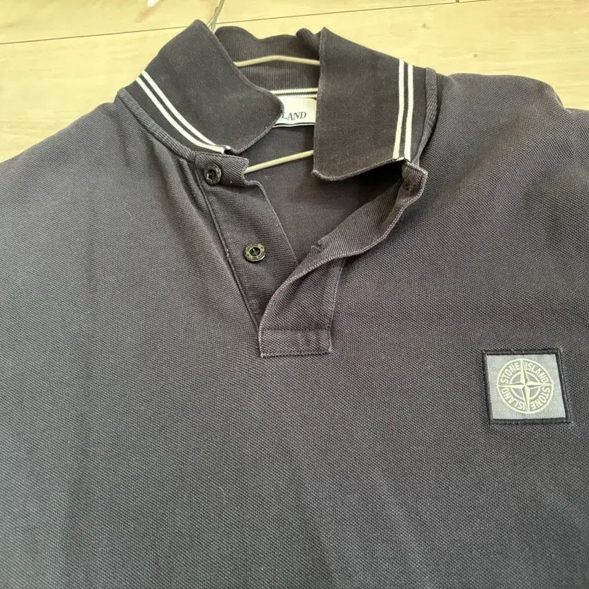 [BUNJANG] Stone Island Genuine Polo Shirt Size 95 / 정품 스톤 스톤아일랜드 카라티 95