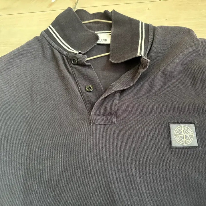 [BUNJANG] Stone Island Genuine Polo Shirt Size 95 / 정품 스톤 스톤아일랜드 카라티 95