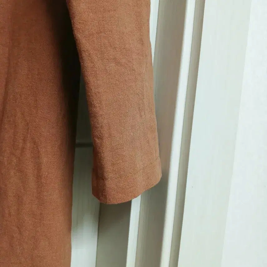 [BUNJANG] Linen Jacket Camel / 2회착용) 원피스나 트렌치로 가능한 린넨자켓