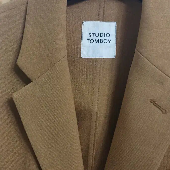 [BUNJANG] Tomboy Camel Summer Jacket / 톰보이 (새)자켓 반가슴51 길이73 55 날씬66