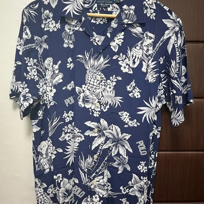 [BUNJANG] Polo Ralph Lauren Hawaiian Shirt Navy M / 폴로 랄프로렌 하와이안 셔츠