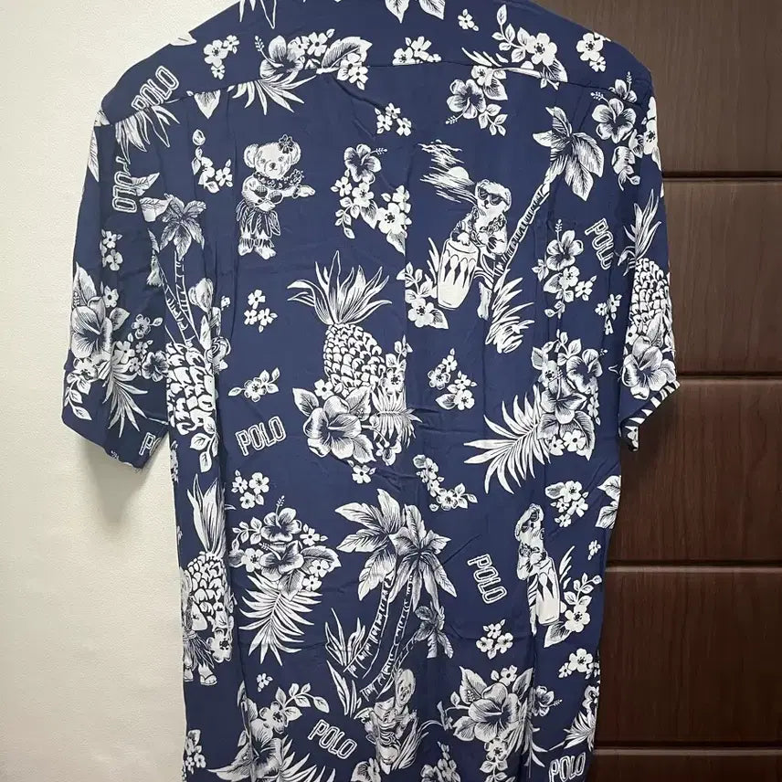 [BUNJANG] Polo Ralph Lauren Hawaiian Shirt Navy M / 폴로 랄프로렌 하와이안 셔츠