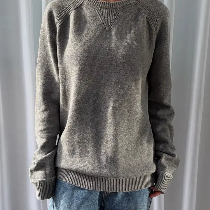 [BUNJANG] Polo Ralph Lauren Crewneck Cotton Knit Sweater - Size S / [S]폴로 랄프로렌 크루넥 코튼 니트