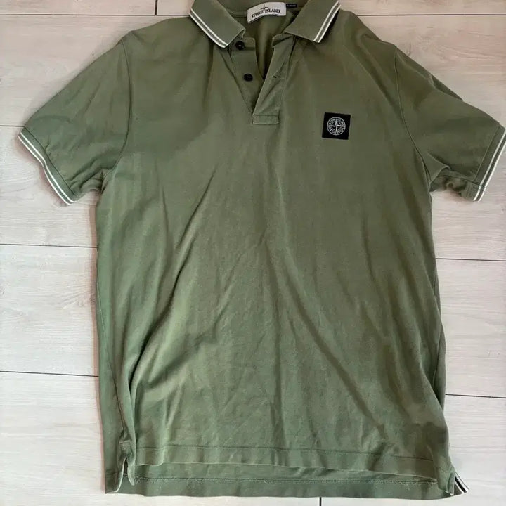 [BUNJANG] Stone Island Polo Shirt (New Model) / 신형탭 스톤 스톤아일랜드 카라티 100 95