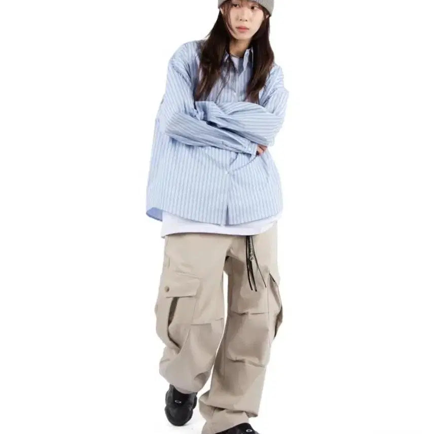 [BUNJANG] Litkim Mellow Stripe Shirt / 릿킴 멜로우 스트라이프 셔츠