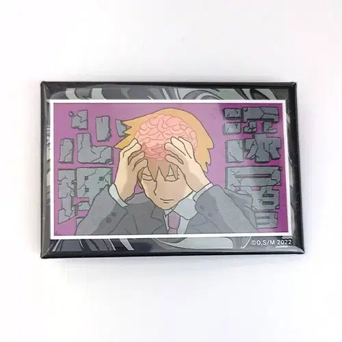 [BUNJANG] Mob Psycho 100 Reigen Arataka "Deep Psychology" Acrylic Stand/Badge Set / 몹싸 스냅샷 아크릴 스탠드 뱃지: 레이겐 심층심리 모브사이코 공식굿즈