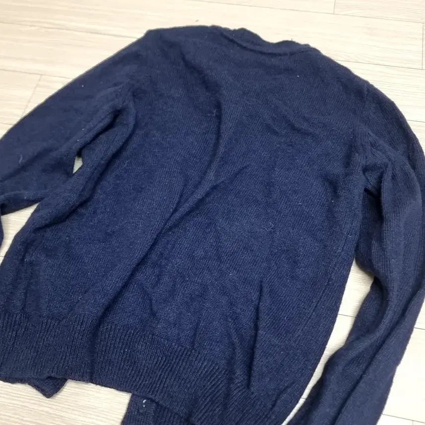 [BUNJANG] Comme des Garçons Navy Cardigan Heart Logo / 꼼데가르송 네이비 가디건 하트 와펜(s)