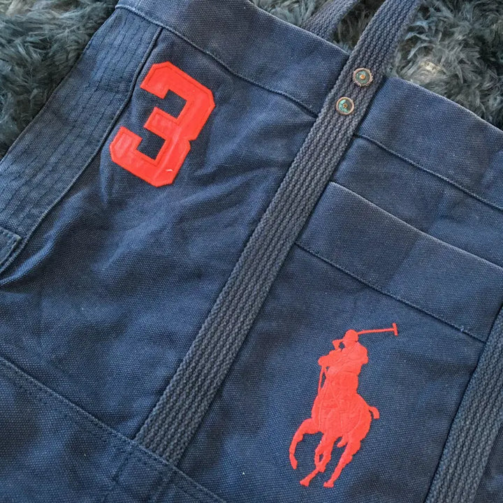 [BUNJANG] Ralph Lauren Big Pony Canvas Tote Bag / 투티/A0 POLO 랄프로렌 캔버스 토트백 빅포니