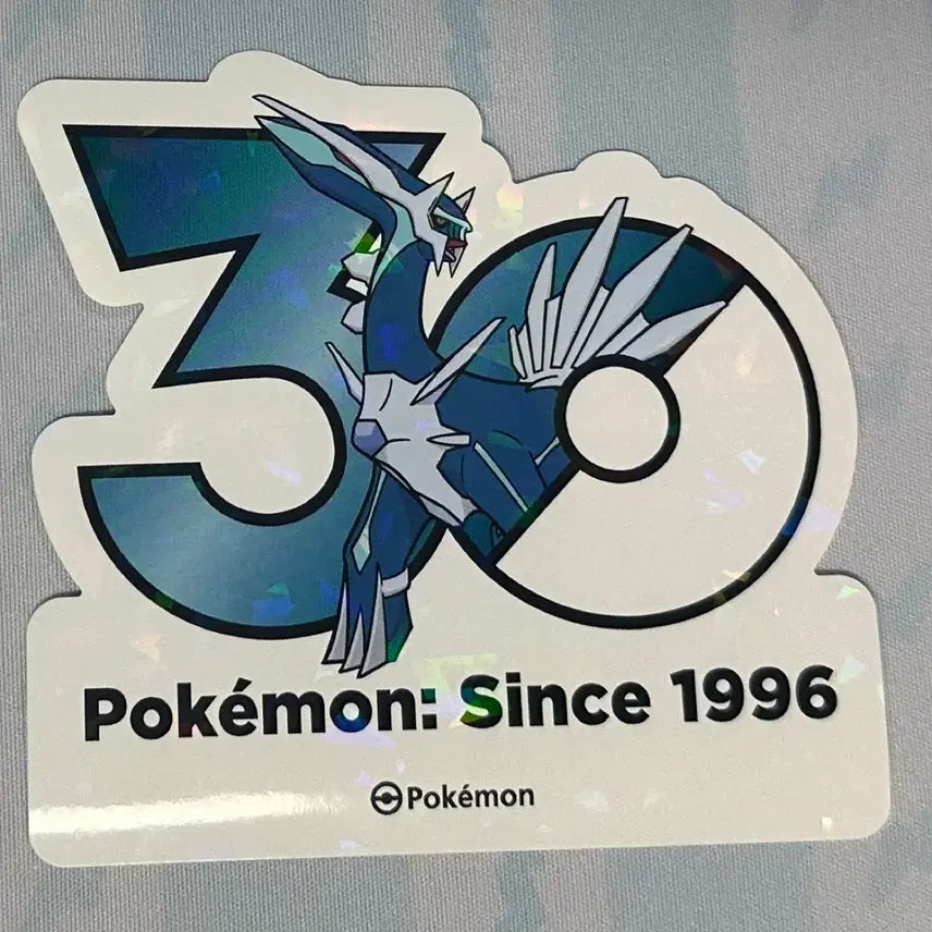 [BUNJANG] Pokemon 30th Anniversary Logo Sticker - Dialga / [포켓몬 30주년 기념 로고 스티커]디아루가