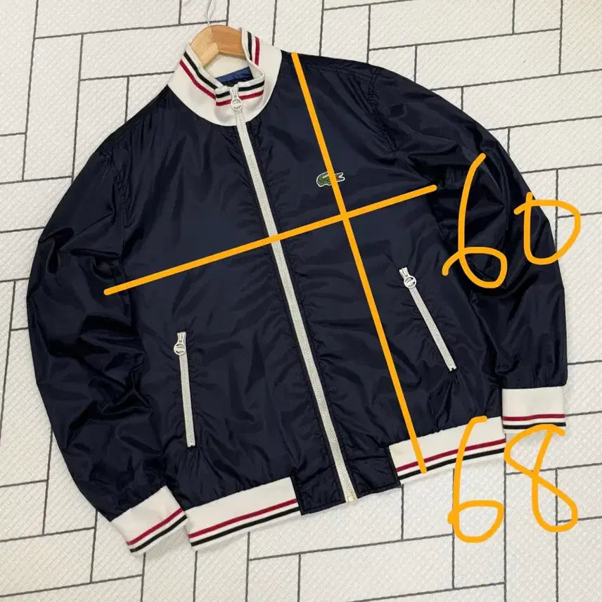 [BUNJANG] Lacoste Navy Windbreaker Blouson Jacket (Men&