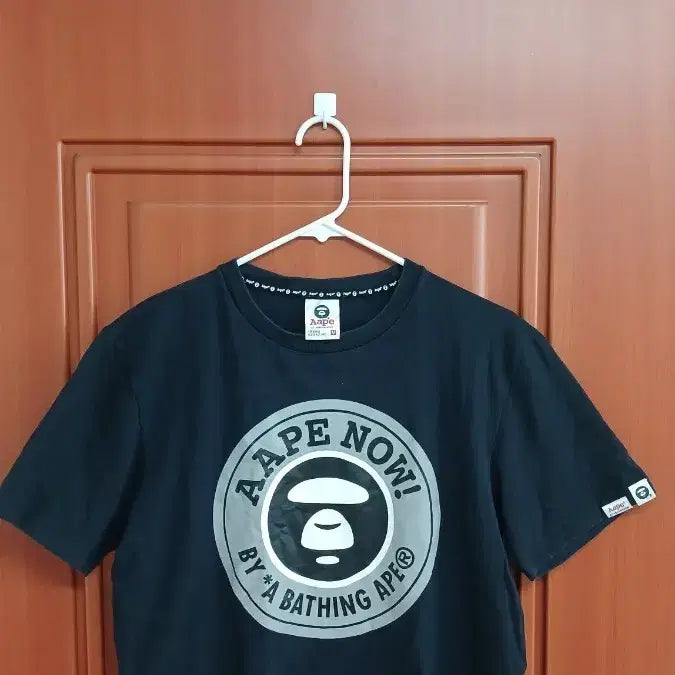 [BUNJANG] Bape AAPE NOW Short Sleeve T-Shirt Black / 베이프 AAPE 나우 반팔 티셔츠 블랙