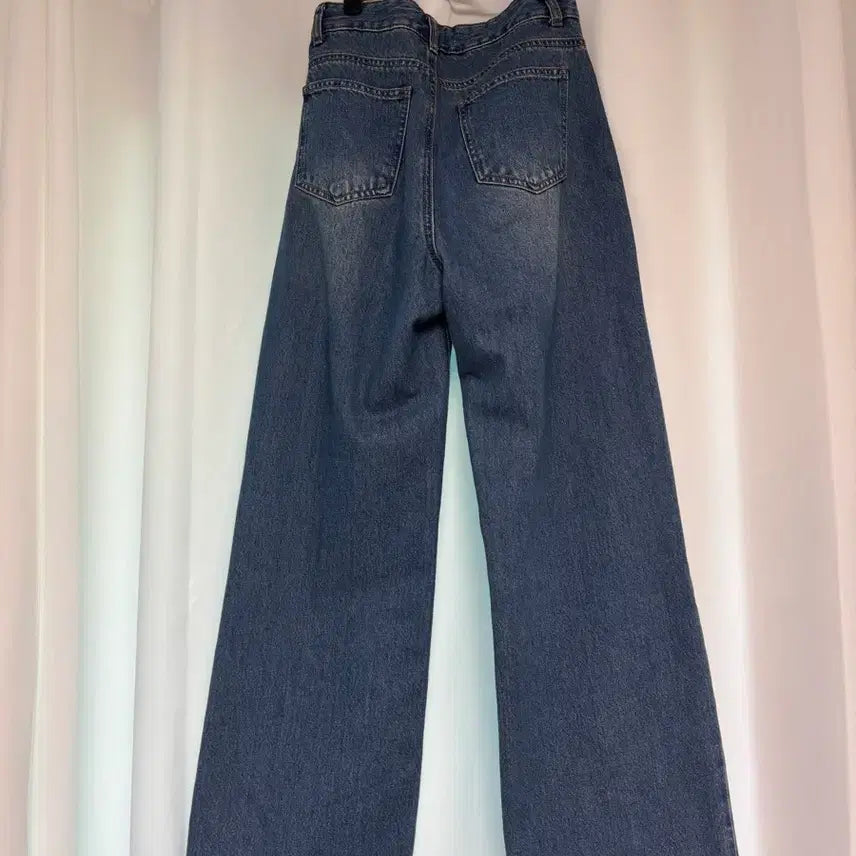[BUNJANG] MISOUP Fit-Up Denim Wide Pants Size 24 / 미쏘 핏업데님 와이드 160cm