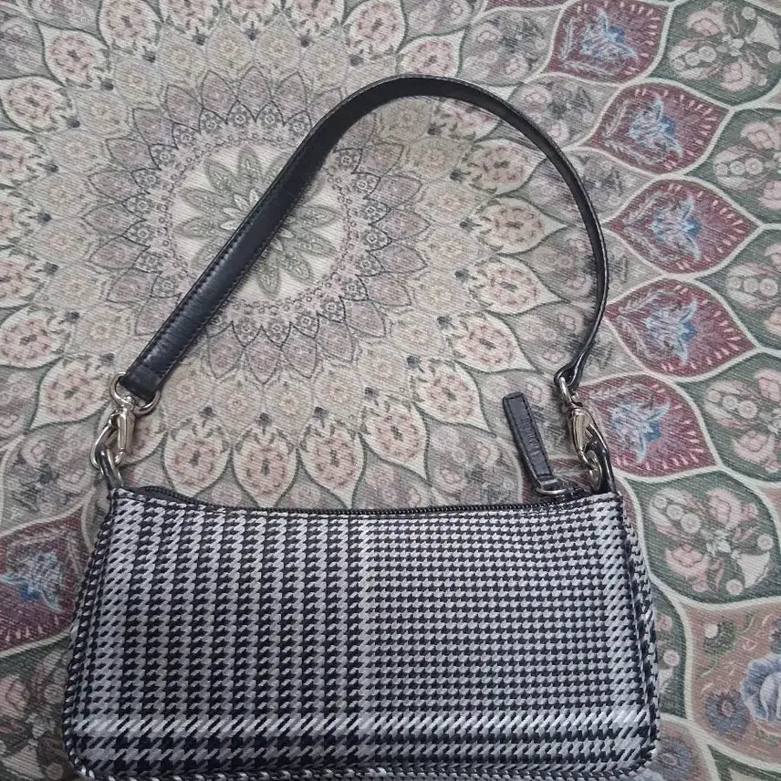 [BUNJANG] Ralph Lauren Houndstooth Check Shoulder Bag / 랄프로렌 하운드투스 체크 숄더백