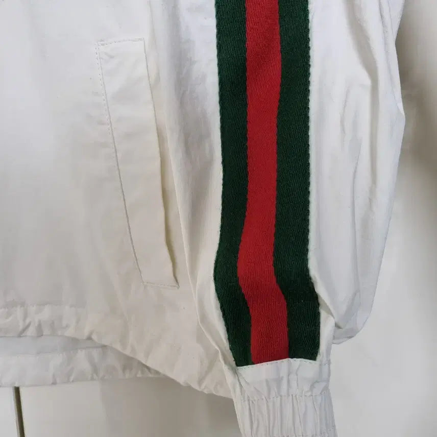 [BUNJANG] Gucci Nylon Anorak Half-Zip Hooded Jacket - Size 48 / 백화점판 구찌 트레이닝 나일론 아노락 반집업 후드 자켓 48사이즈