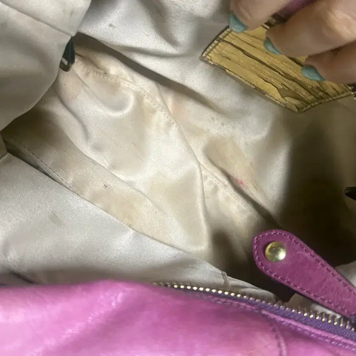 [BUNJANG] Coach Pink Leather Two-Way Tote Shoulder Bag / 코지가방