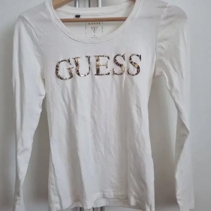 [BUNJANG] Guess Long Sleeve T-Shirt White / 게스 긴팔 티셔츠 화이트