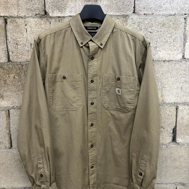 [BUNJANG] Carhartt Relaxed Fit Work Shirt Beige / 칼하트 릴렉스 핏 워크 셔츠