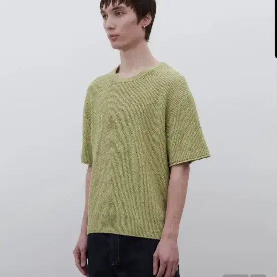 [BUNJANG] LEHVA Willis Boucle Short Sleeve Knit M / 르아브 윌리스 부클 반팔 니트 M