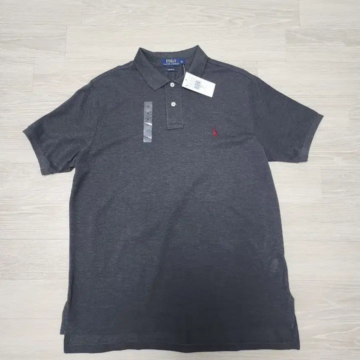[BUNJANG] Polo Collar Short Sleeve T-Shirt Dark Gray / 폴로카라반팔 2XL