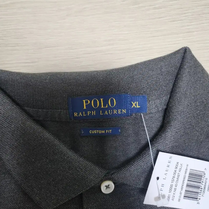[BUNJANG] Polo Collar Short Sleeve T-Shirt Dark Gray / 폴로카라반팔 2XL