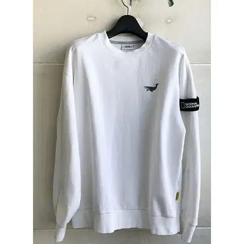 [BUNJANG] National Geographic White Casual Round T-Shirt / 네셔널지오그래픽 정품/2021 - 남95(여77)/상태A