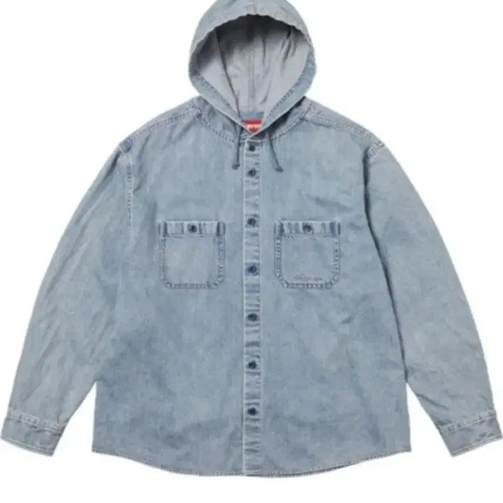 [BUNJANG] Supreme Hooded Denim Shirt / 슈프림 후드 데님