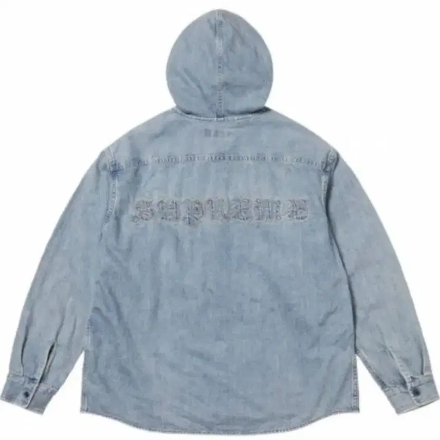 [BUNJANG] Supreme Hooded Denim Shirt / 슈프림 후드 데님