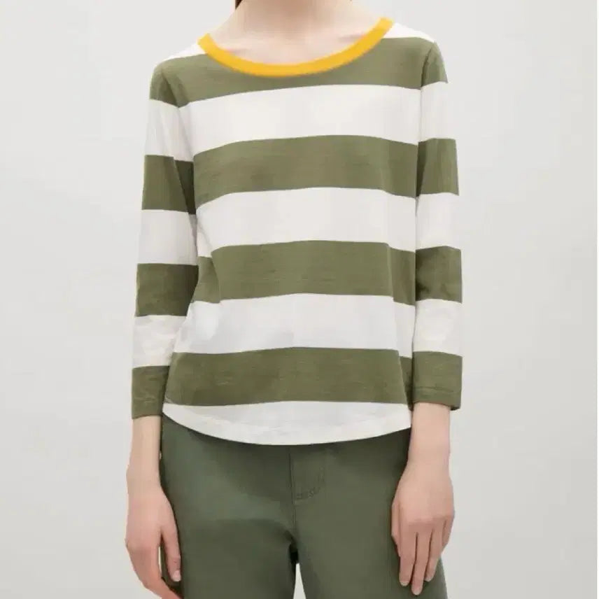 [BUNJANG] COS 3/4 Sleeve Cotton T-Shirt / 코스 3/4 소매 면 티셔츠