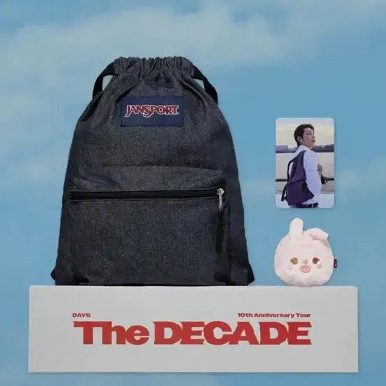 [BUNJANG] DAY6 X Jansport 10th Anniversary Denim String Bag Wonpil / 데이식스 잔스포츠 10주년 데님 스트링백 원필