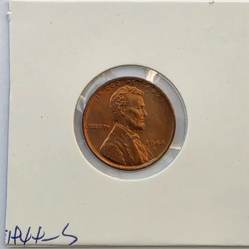 [BUNJANG] 1944-S Lincoln Cent Uncirculated San Francisco Mint Penny / 링컨 1센트 1944_S년도 미사용 샌프란시스코 페니