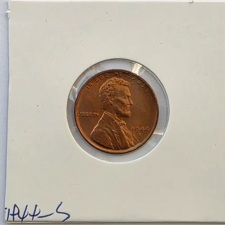 [BUNJANG] 1944-S Lincoln Cent Uncirculated San Francisco Mint Penny / 링컨 1센트 1944_S년도 미사용 샌프란시스코 페니