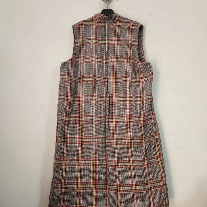 [BUNJANG] LBL Check Vest 100% Wool / LBL 체크 롱 조끼마100% 베스트