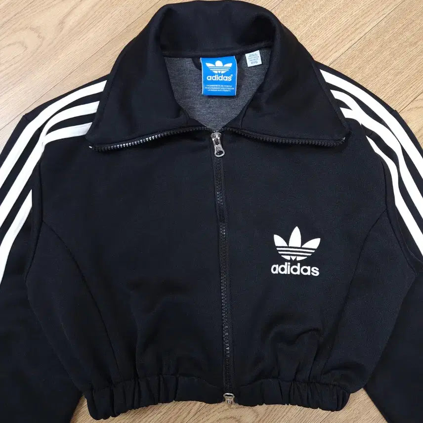 [BUNJANG] Adidas Reworked Cropped Track Top Jersey Black Size 95 / 아디다스 리폼 크롭 트랙탑 져지 블랙 95
