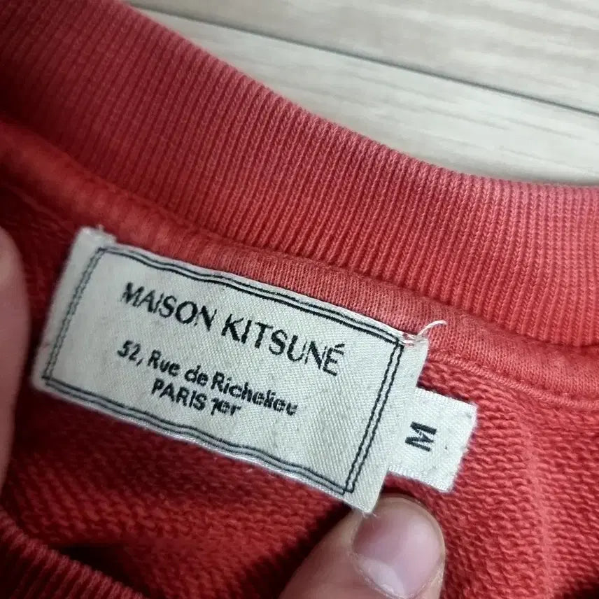 [BUNJANG] Maison Kitsune Fox Head Sweatshirt Red (Size 100) / 메종키츠네 폭스헤드 맨투맨 레드(100)