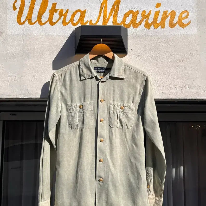 [BUNJANG] Ralph Lauren Classic Fit Linen Rayon Shirt / 랄프로렌 클래식핏 린넨 레이온 셔츠