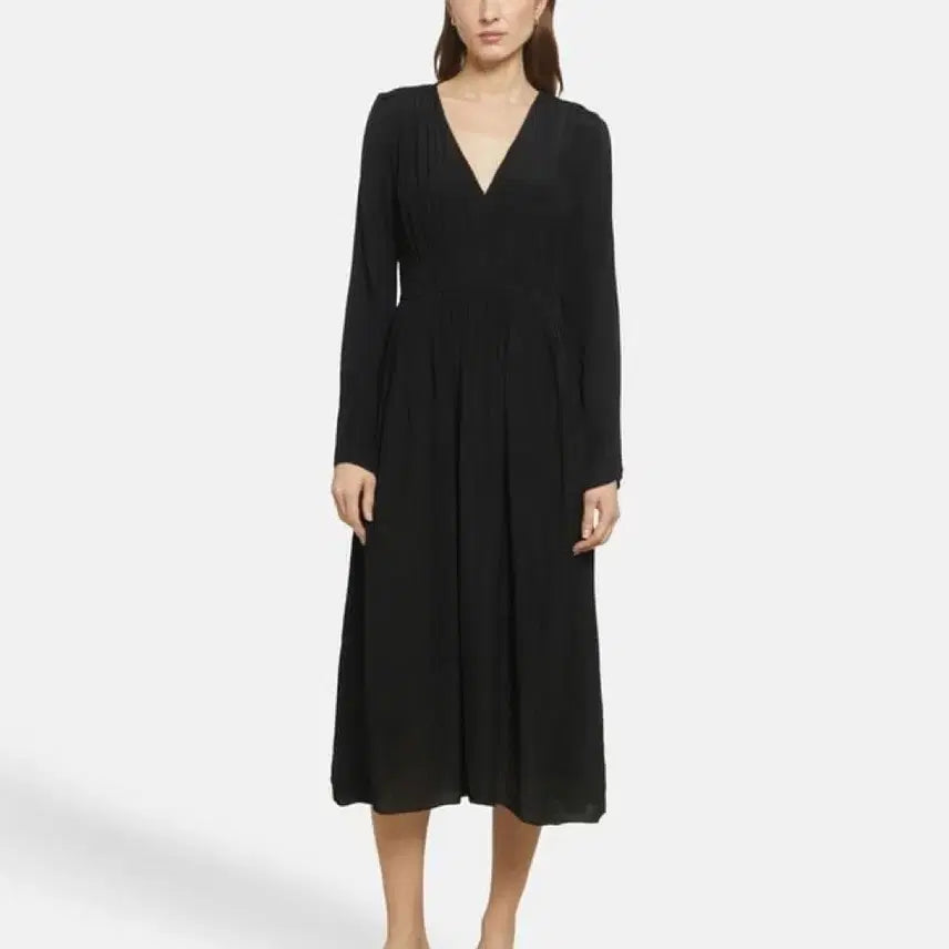 [BUNJANG] Arket V-Neck Rayon Dress / 아르켓 브이넥 레이온 원피스