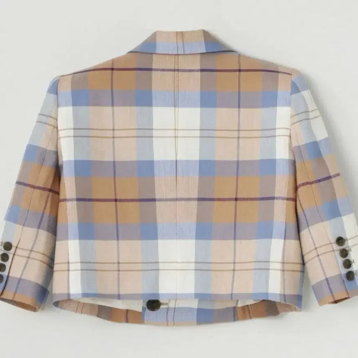 [BUNJANG] Vivienne Westwood Checked Cropped Jacket / 비비안웨스트우드 체크 크롭 자켓