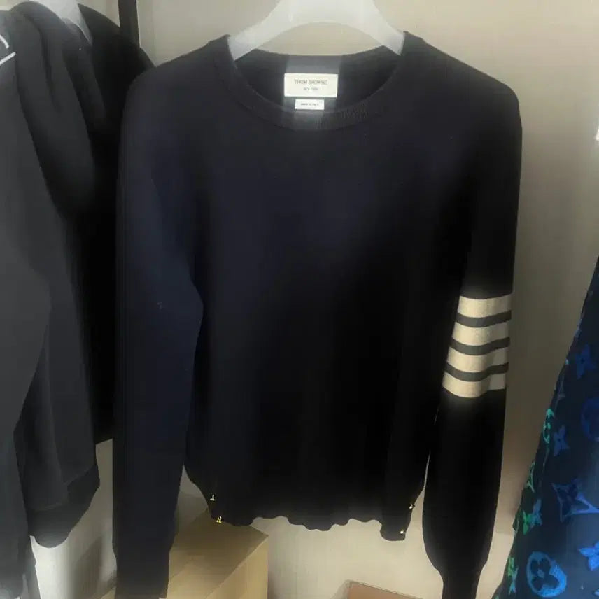 [BUNJANG] Thom Browne Milano Stitch Gold Button Knit / [3 size] 톰브라운 밀라노 스티치 금장 니트