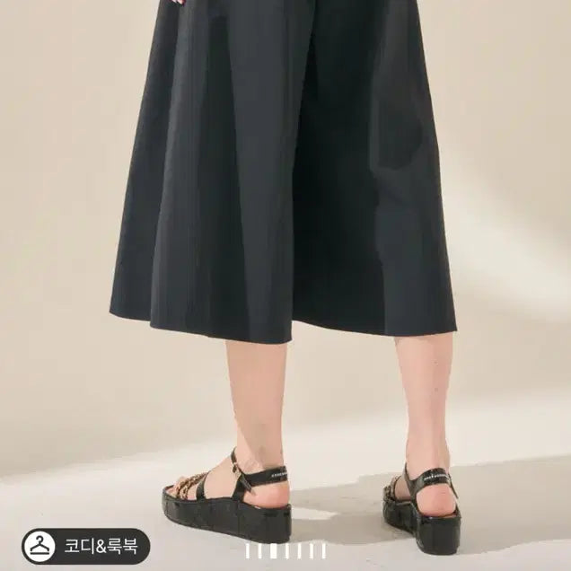 [BUNJANG] Mine Banding Cropped Pants (Size 61, Dark Navy) / [무료배송]한섬 마인 밴딩 팬츠(44)