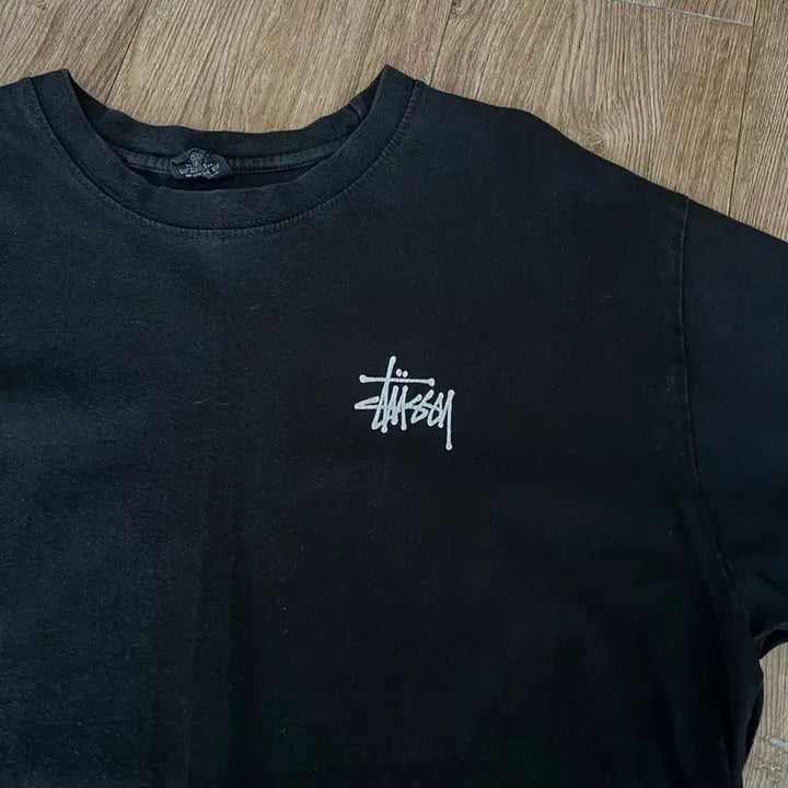 [BUNJANG] Stussy Black Short Sleeve T-Shirt XL / 스투시 반팔(검은색, XL)