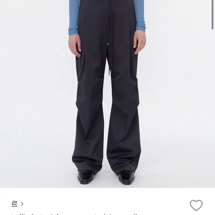 [BUNJANG] Le Twill Pintuck Jogger Pants Charcoal S / 르 le 트윌 핀턱 조거팬츠 차콜 s