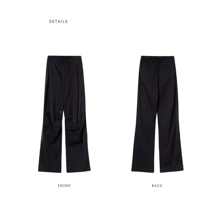 [BUNJANG] Le Twill Pintuck Jogger Pants Charcoal S / 르 le 트윌 핀턱 조거팬츠 차콜 s