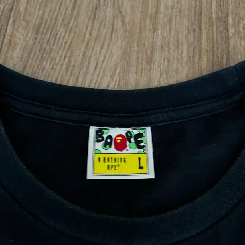 [BUNJANG] BAPE Short Sleeve T-Shirt Black L / 베이프 반팔티(검은색, L)
