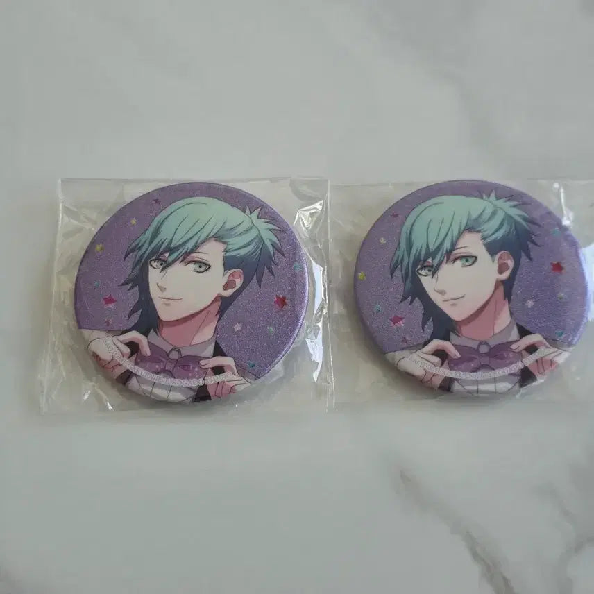 [BUNJANG] Uta no Prince-sama Mikaze Ai 7th Anniversary Glitter Can Badge &amp; Visual Card Set / 우타프리 미카제 아이 굿즈 세트
