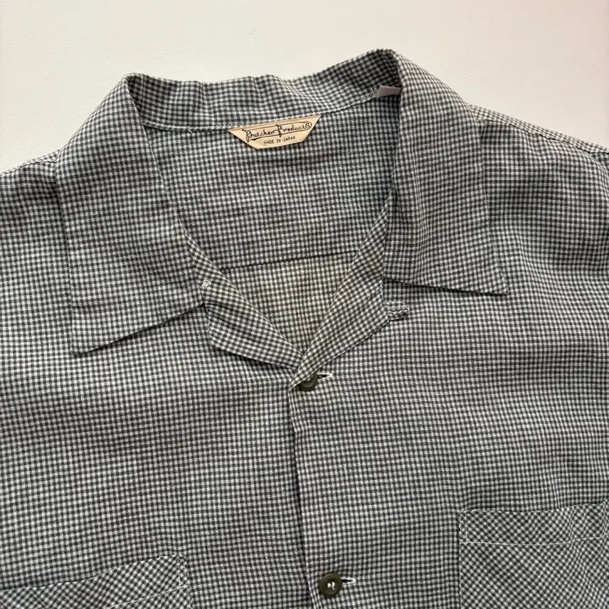 [BUNJANG] ATRACO Gingham Check Short-Sleeve Shirt / 엣라코 타임원클로딩 깅엄체크 셔츠 반팔