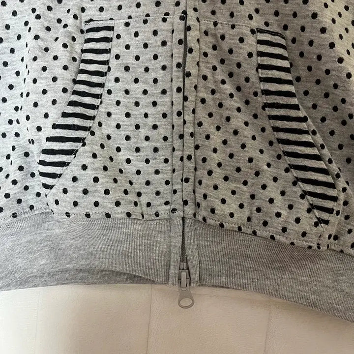 [BUNJANG] Spins Dot Short Sleeve Hoodie / 스핀즈 도트 반팔 후디