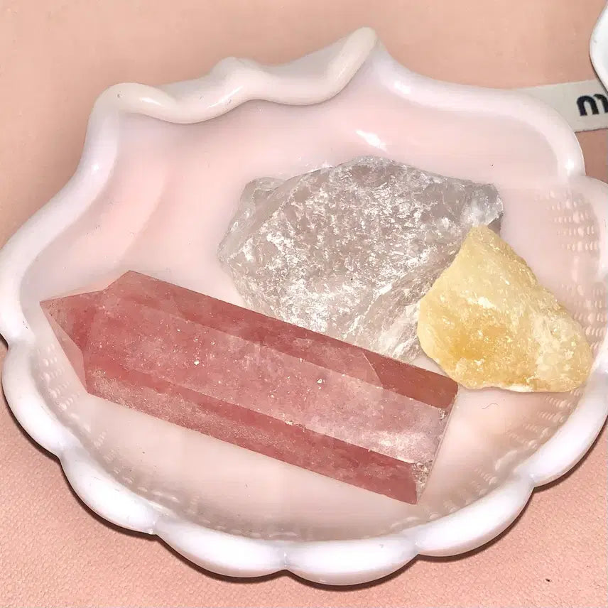 [BUNJANG] Wishstone Strawberry Quartz Cluster Healing Stone Fairy Crystal / 위시스톤 크리스탈 원석 클러스터 수정 딸기 힐링 스톤 페어리 수정
