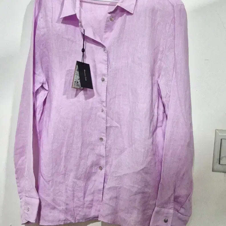 [BUNJANG] Massimo Dutti Linen Shirt Light Pink / 마시모두띠 린넨 셔츠 라이트 핑크