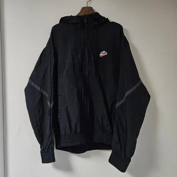 [BUNJANG] Nike NSW Windrunner Hooded Jacket Black L / 나이키 NSW 윈드러너 후드 자켓 블랙 L사이즈