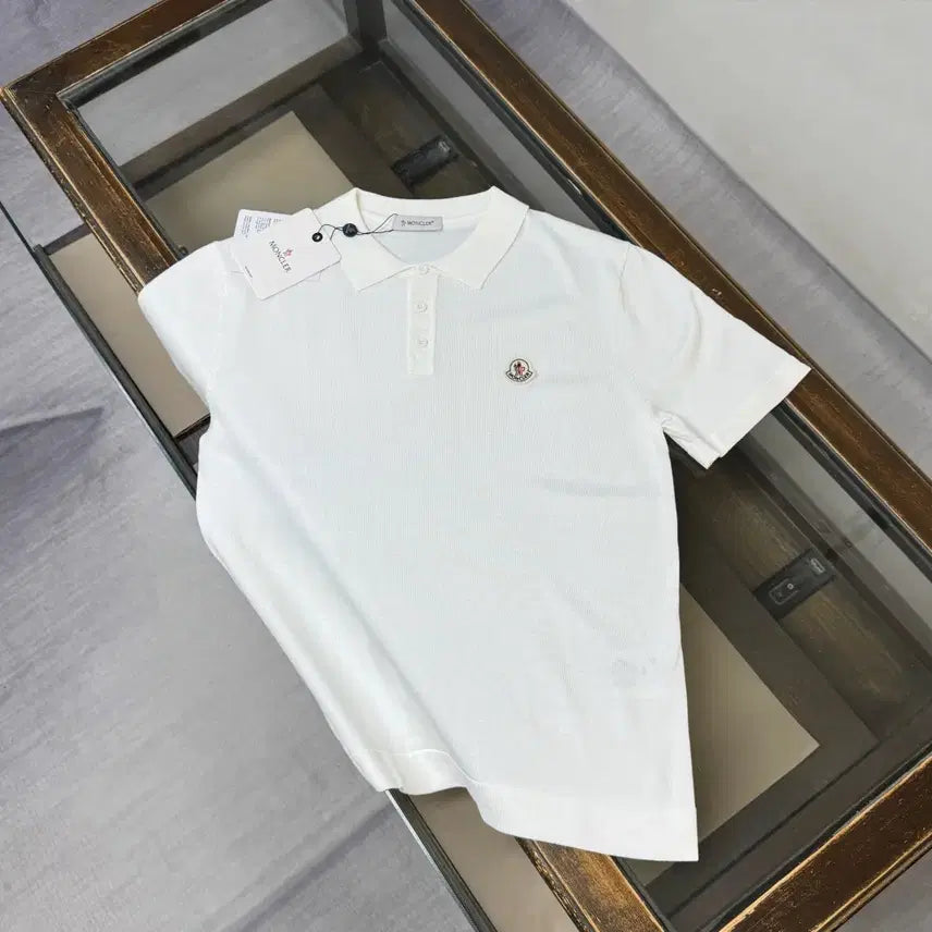 [BUNJANG] Moncler Logo Polo Short Sleeve T-Shirt / 몽클레어 로고 폴로 반팔 티셔츠 카라티셔츠 여름